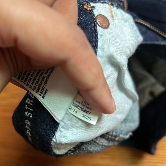 EUC American Eagle Super Stretch Raw Hem Cut Off Denim Shorts Dark Blue US 2 - Picture 5 of 9